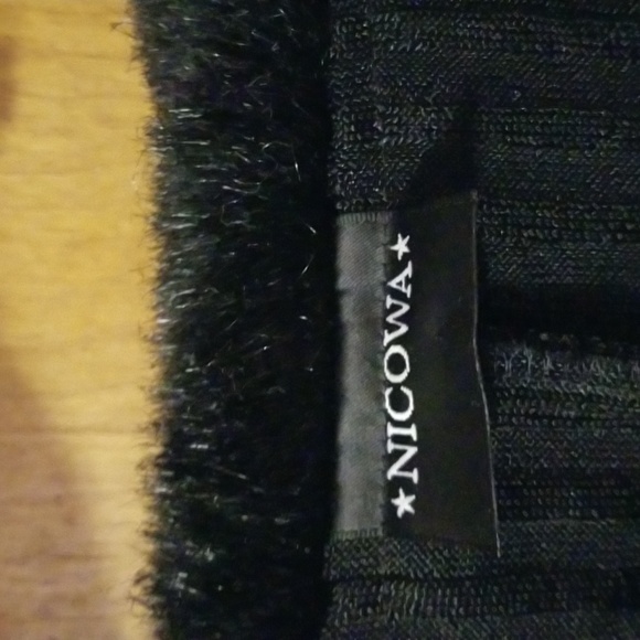 VTG Nicowa Metallic Ribbed Wide Leg Pantset Size 8: A - Picture 9 of 12